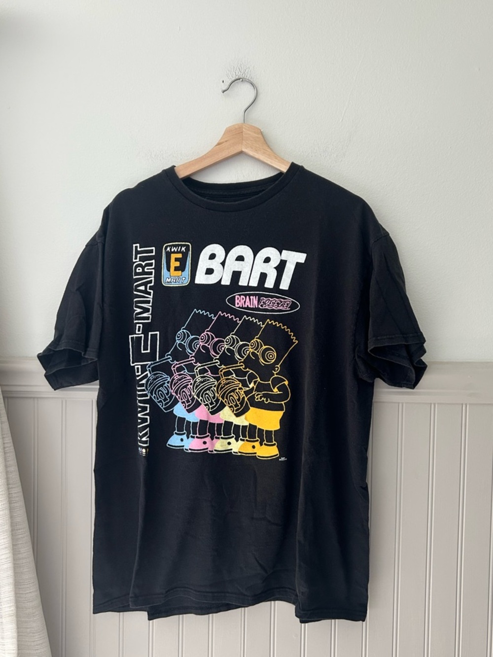 The Simpsons Bart Graphic Black Tee Shirt Mens XL Streetwear